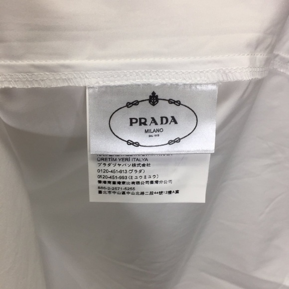 Prada Vintage SIGNAUX Shirt Sz L - Picture 8 of 12